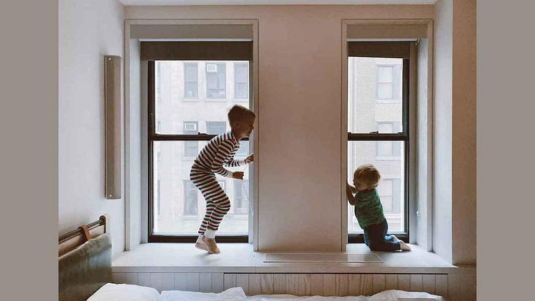 Image of two kids playing